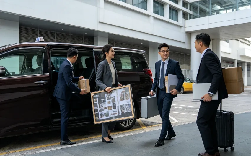 展品送機「亂咁擺」易壞又趕唔切？「機場接送收費」六人車載好展品先最穩陣！