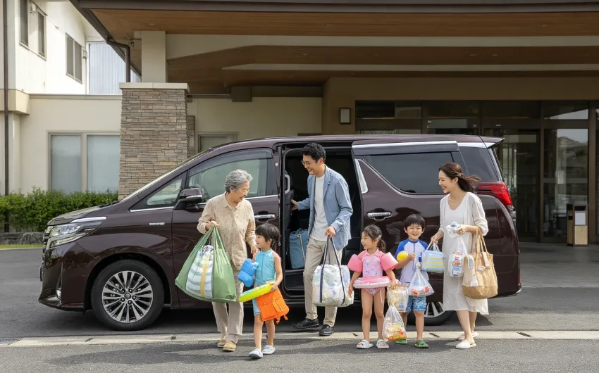 一家大細去浸溫泉「自己揸車」最掃興?6座的士接送一車載齊,回程反而「瞓得最放鬆」