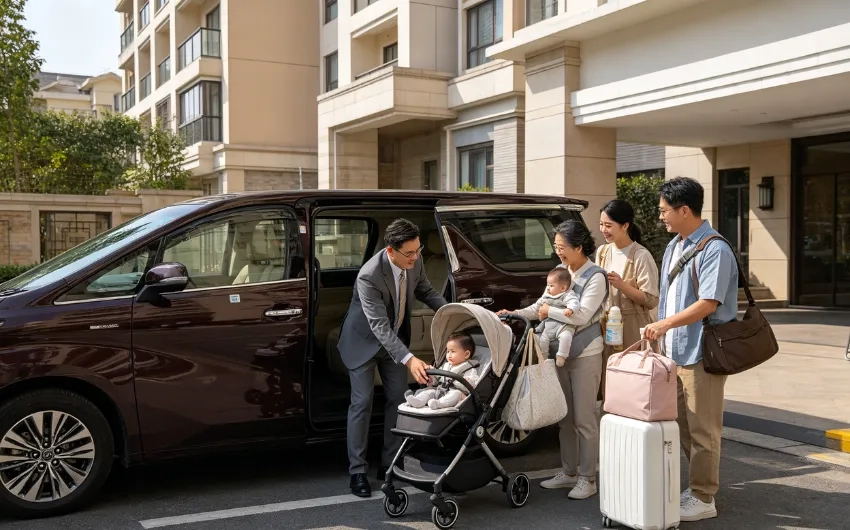 9成新手爸媽都漏帶?挑戰用一架機場6人的士載齊BB、手推車、浴缸同5件大喼!
