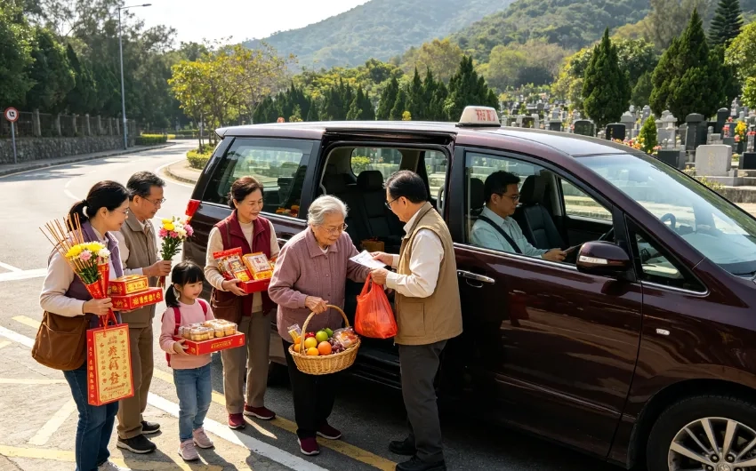 清明重陽拜山挑戰：唔做六座車的士預約，你夠位載齊一家大細同祭品？