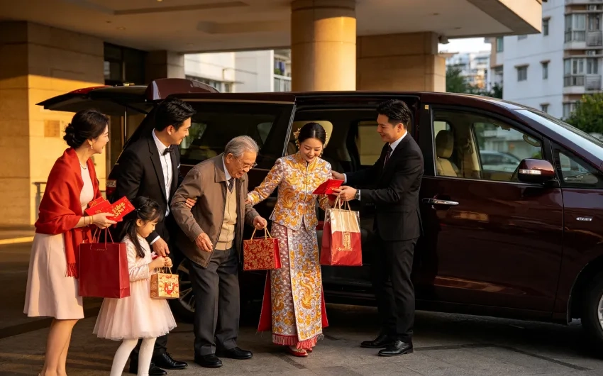 婚宴飲宴接送攻略:告別『臨時截車』的狼狽,『的士預約六座車』讓你利是手信企理到!