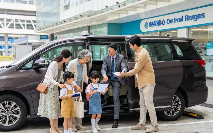 散瞳驗眼配鏡「自己揸車」好危險?一家人搭「6座的士」一車載齊長幼最順!