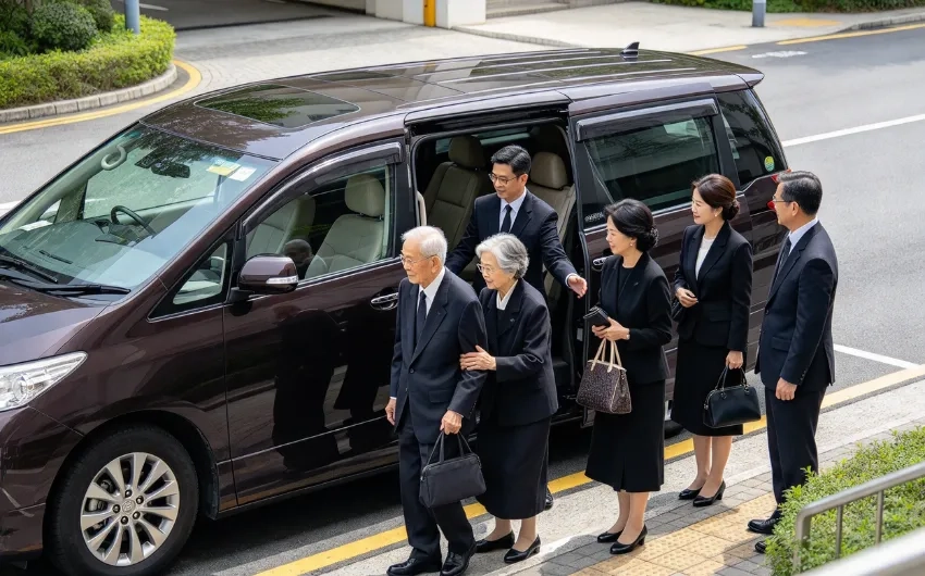 喪禮接送「各自搭車」真的最省事?的士預約「一車載齊」反而更準時端莊,長者免迫衣著免皺!