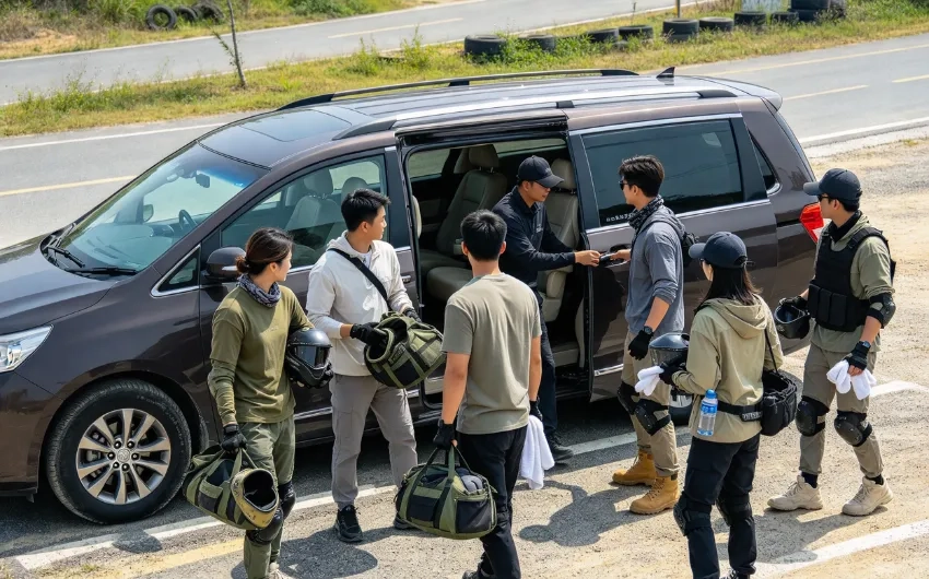 從分兩架的士、等足半個鐘先開得波,到六人一車準時到場兼散場加停食飯:一支漆彈隊改搭六座的士後的真實接送攻略