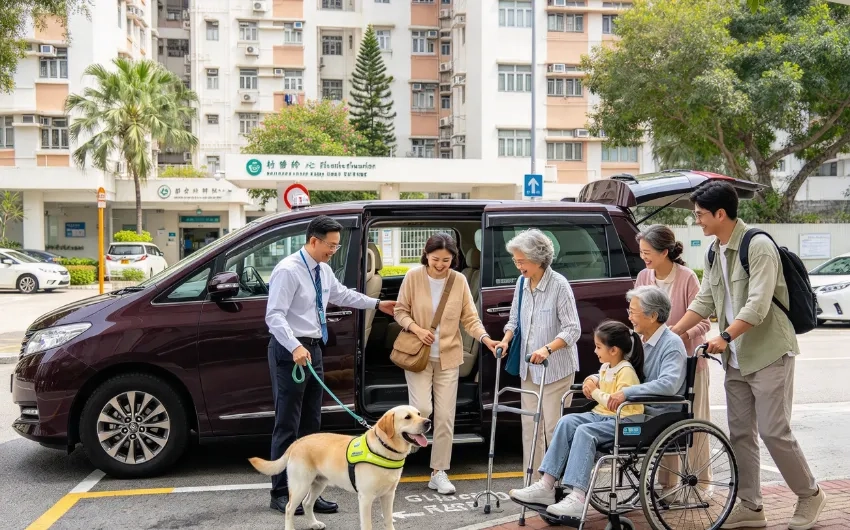 拖住導盲犬陪視障家人覆診：「六人的士」一車載齊最順？漏講人犬工具反而「分兩程車」更折騰！