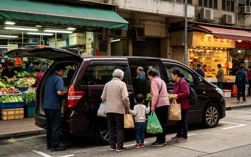 自己「逼車買餸」好狼狽？「六人的士」直達最舒服！
