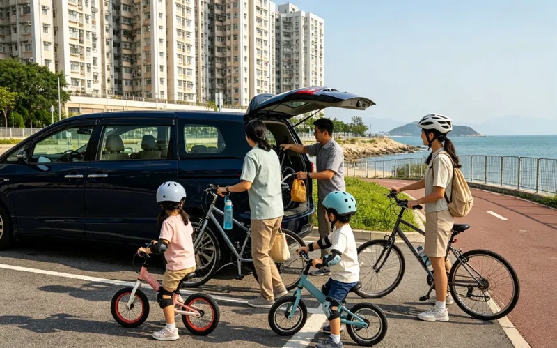 載過一家六口三架單車，一架六人的士搞掂
